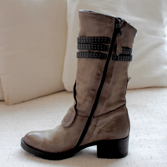 Mjus Grey Mid Calf Boot - Picture 3 of 9
